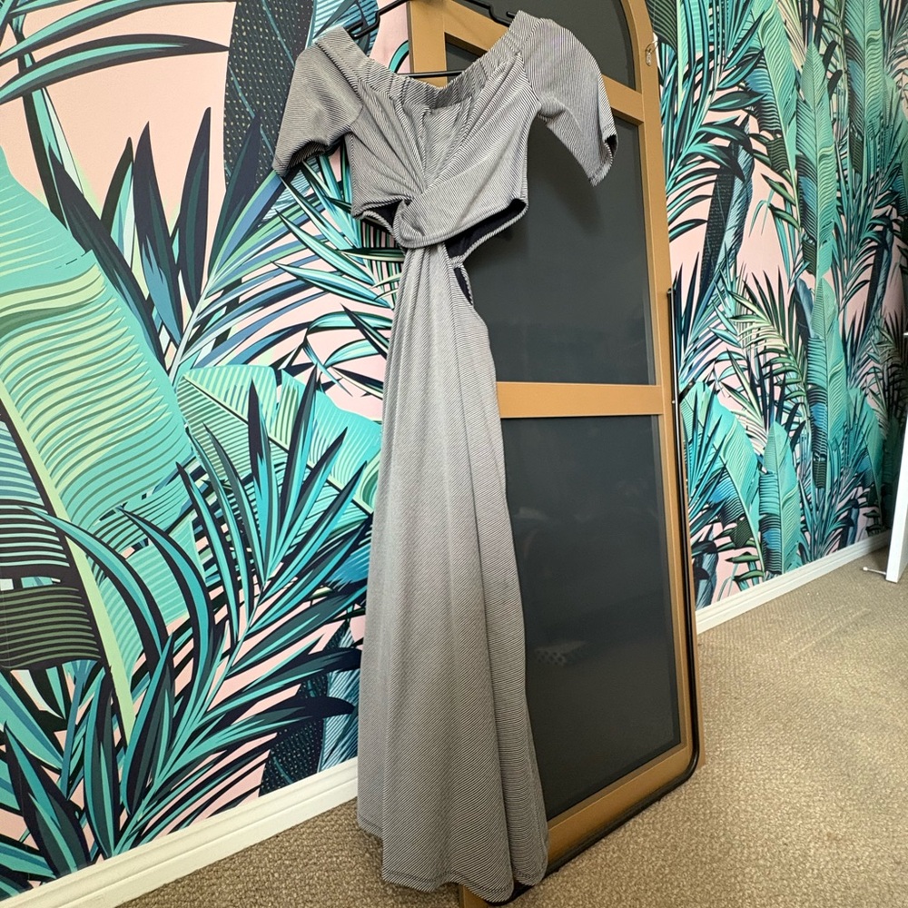 Sid Neigum off-the-shoulder maxi dress